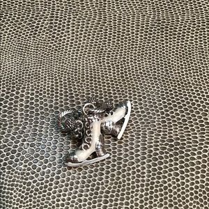 NWOT Brighton Winter White Ice Skate Charm